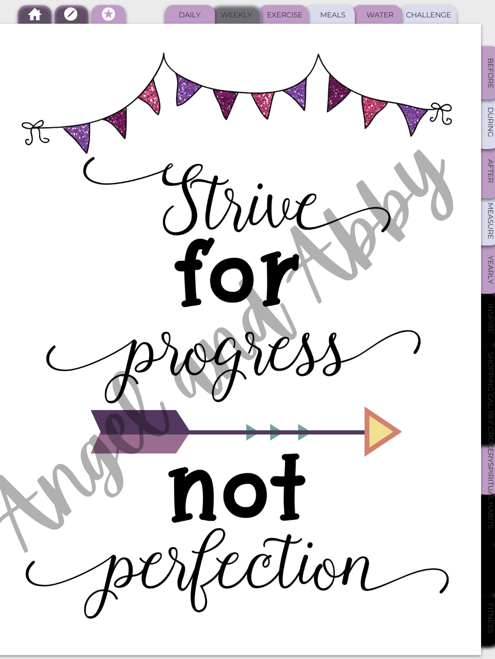 Fitness Planner 2024-purple product image (9)
