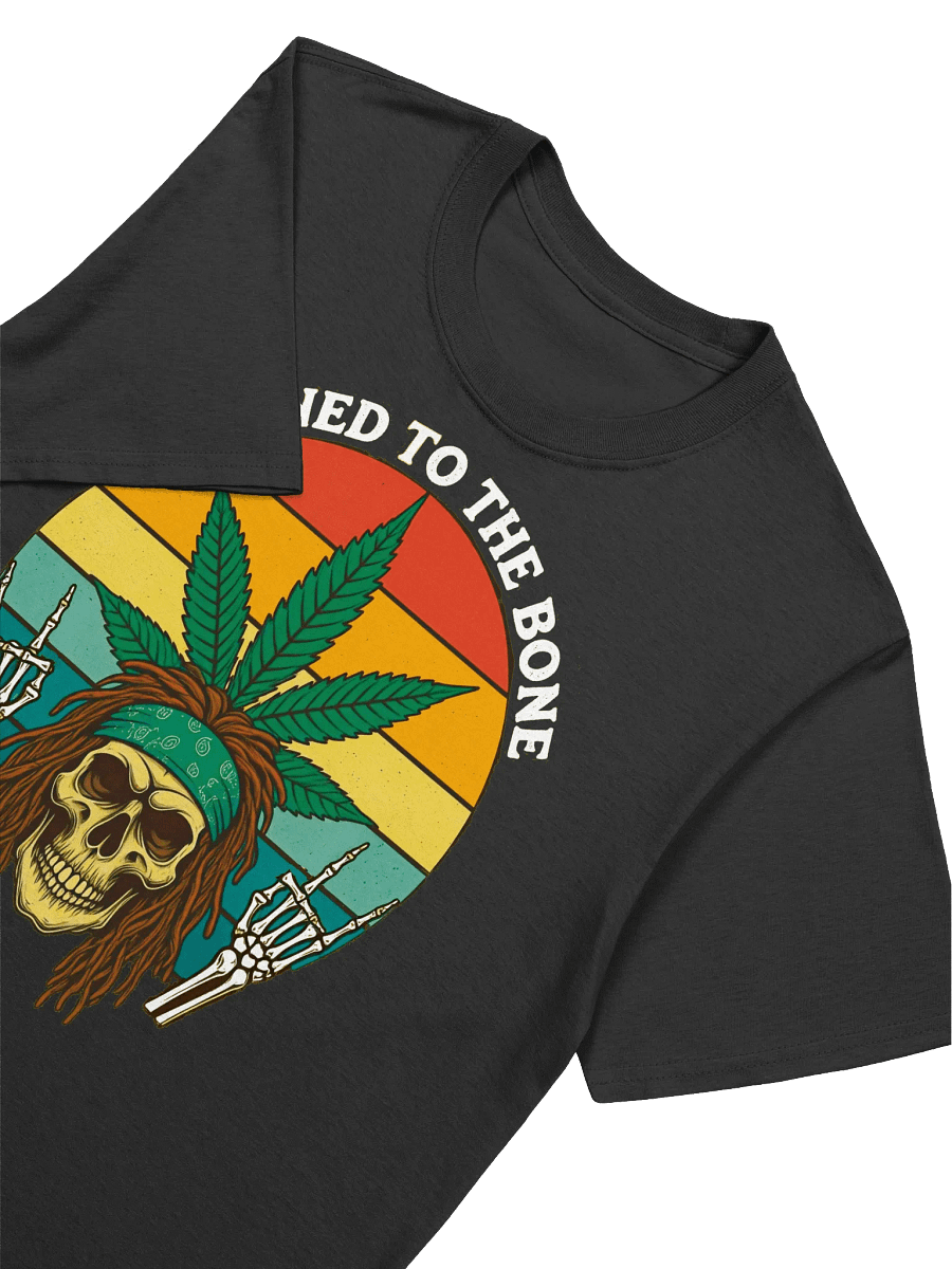 420 Weed-Stoned to the Bone-A Retro Cannabis Skull T-Shirt product image (17)