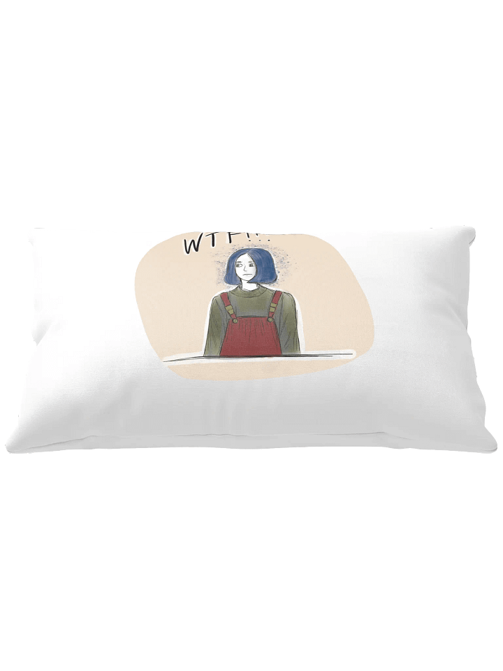 Surprised Blue Hair All-Over Print Pillow product image (1)