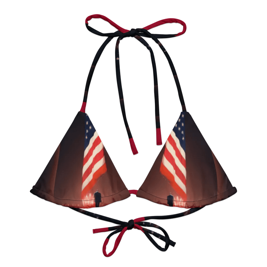 Patriotic Reverence All-Over Bikini Top product image (6)