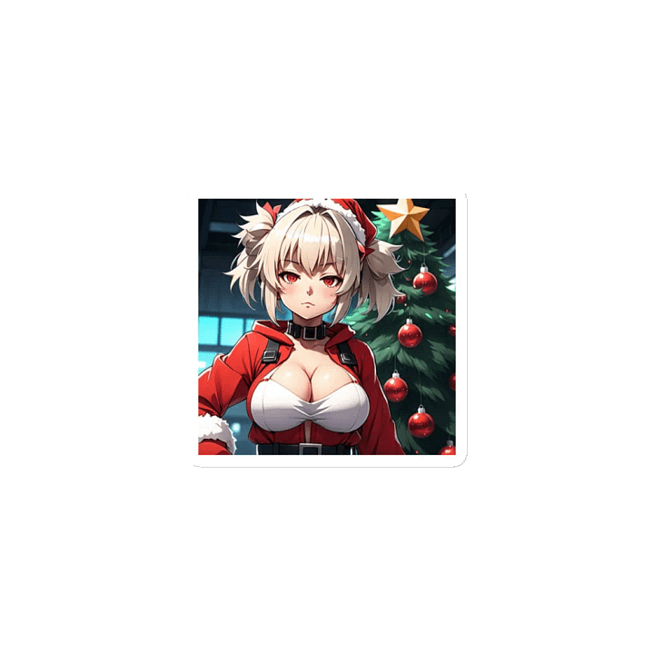Santa Pigtails Christmas Magnets product image (1)