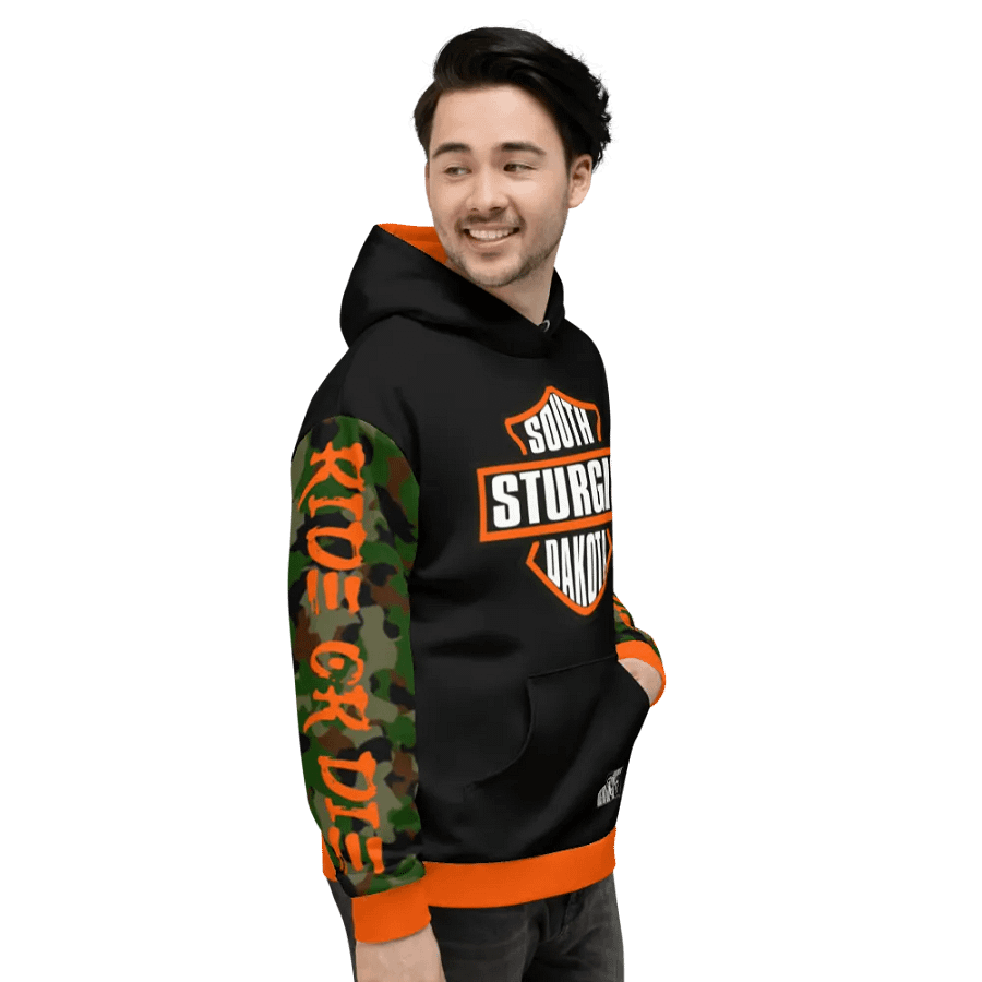 Sturgis Orange Camoflauge Hoodie product image (11)