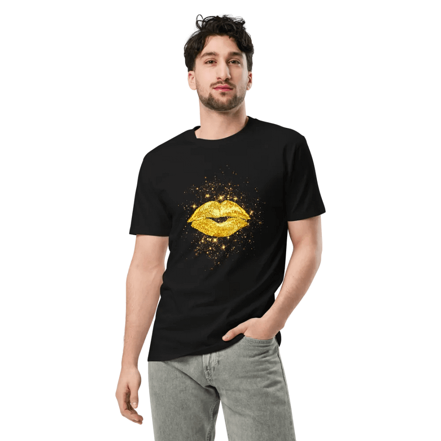 Golden Kiss Glitter Unisex T-Shirt product image (7)