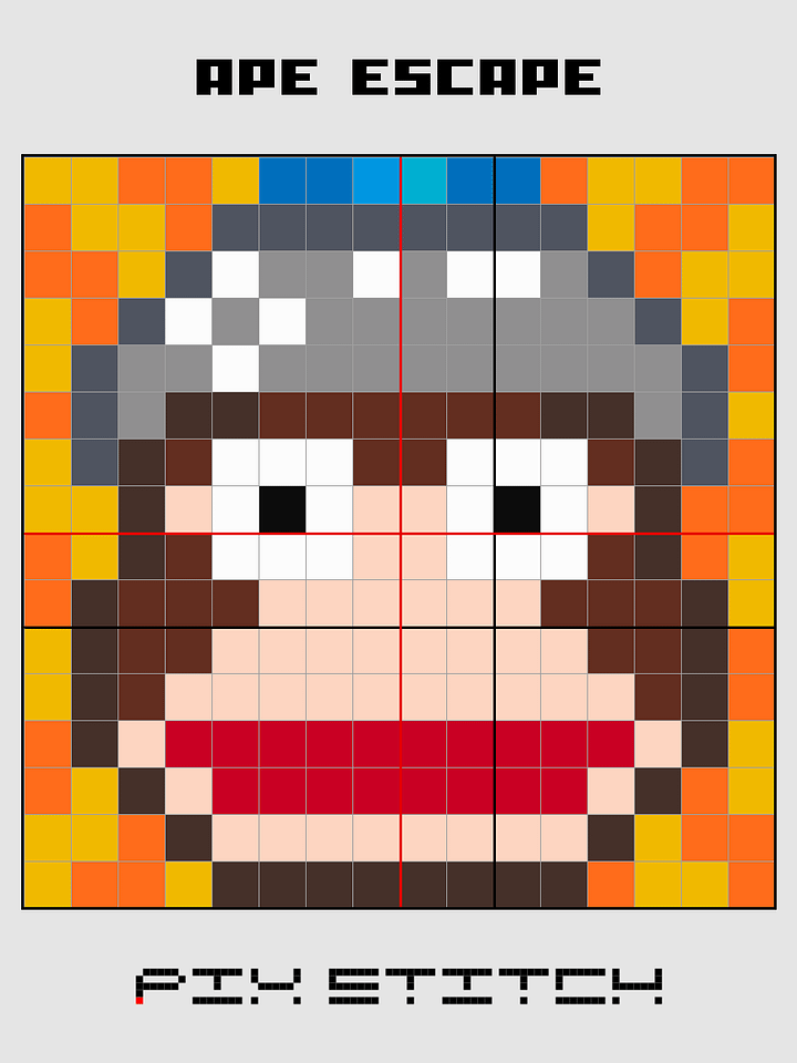Ape Escape Pixel Art product image (2)
