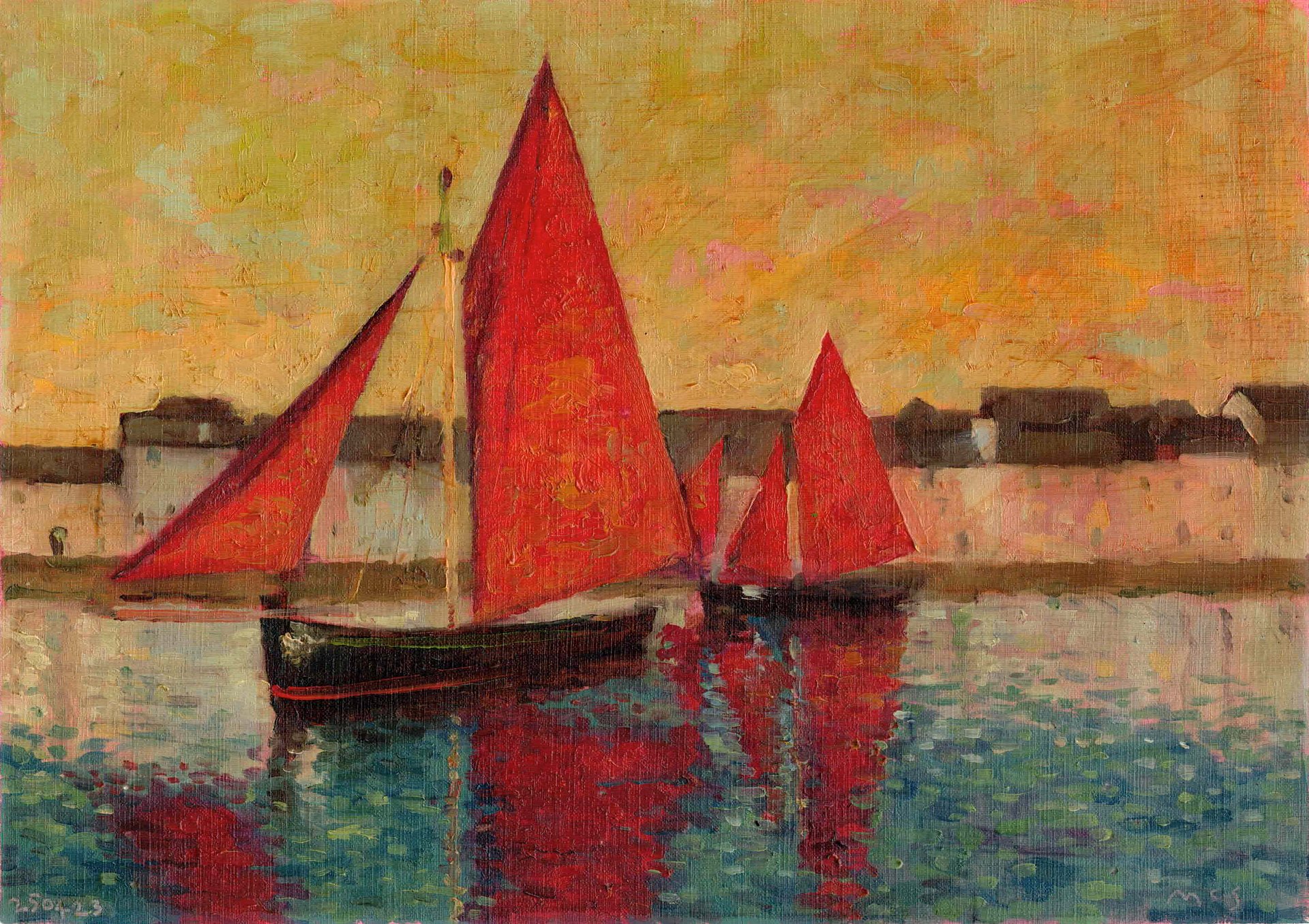 250403 Galway Hookers Study Original Artwork product image (1)