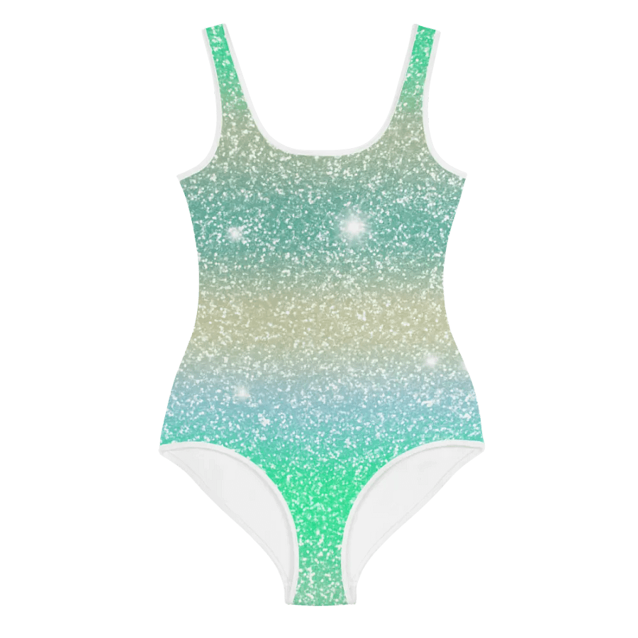Glitter Unicorn Texture Design Youth Swimsuit (2) product image (1)