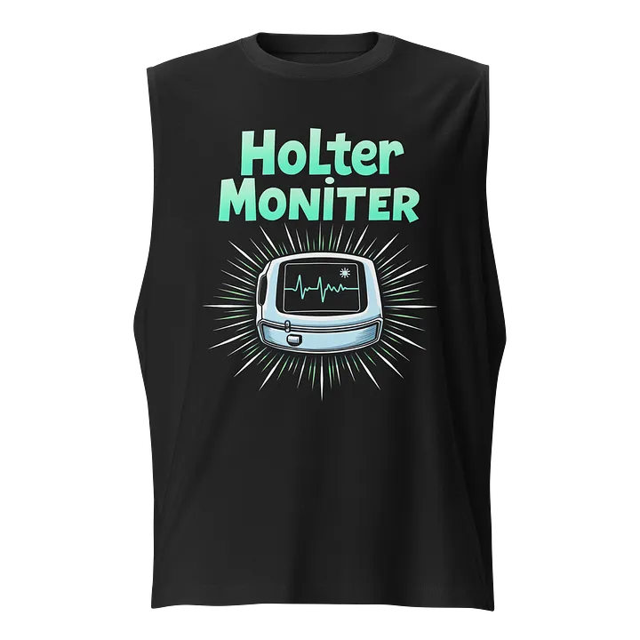 Heartbeat Holter Monitor Muscle Tank product image (1)