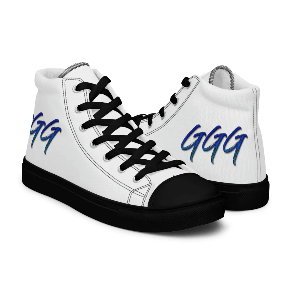 GGG Logo Men's High Top Canvas Shoes product image (9)