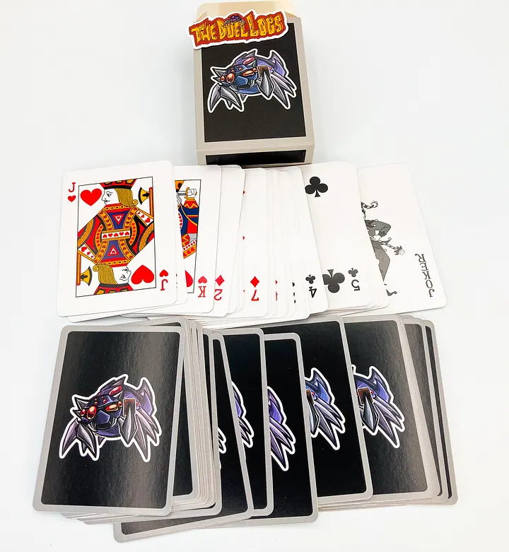 Playing Cards with Your Logo Here Sticker product image (2)
