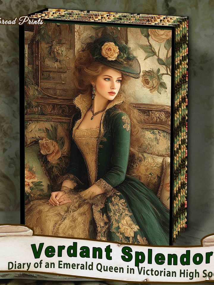 Verdant Splendor - Diary of an Emerald Queen Journal Digital Download product image (1)