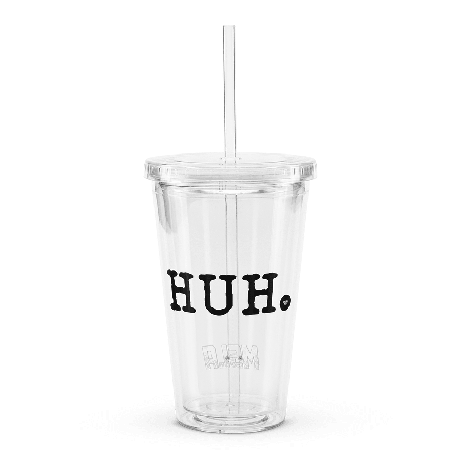 Huh - Double Wall Clear Plastic Tumbler product image (3)
