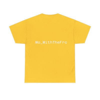 Mo_WithTheFro Cotton T-Shirt With White logo Yellow product image (2)