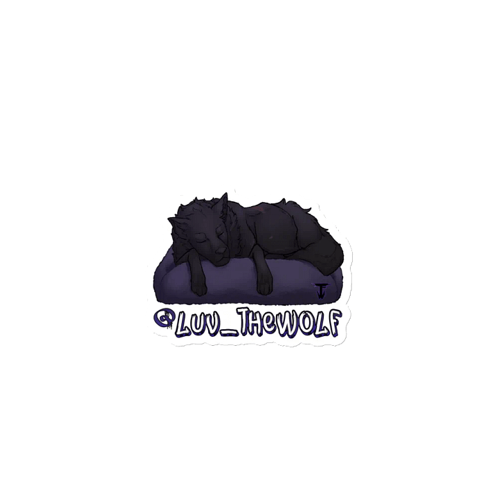 "The Slumbering Wolf" Die-Cut Magnet product image (1)