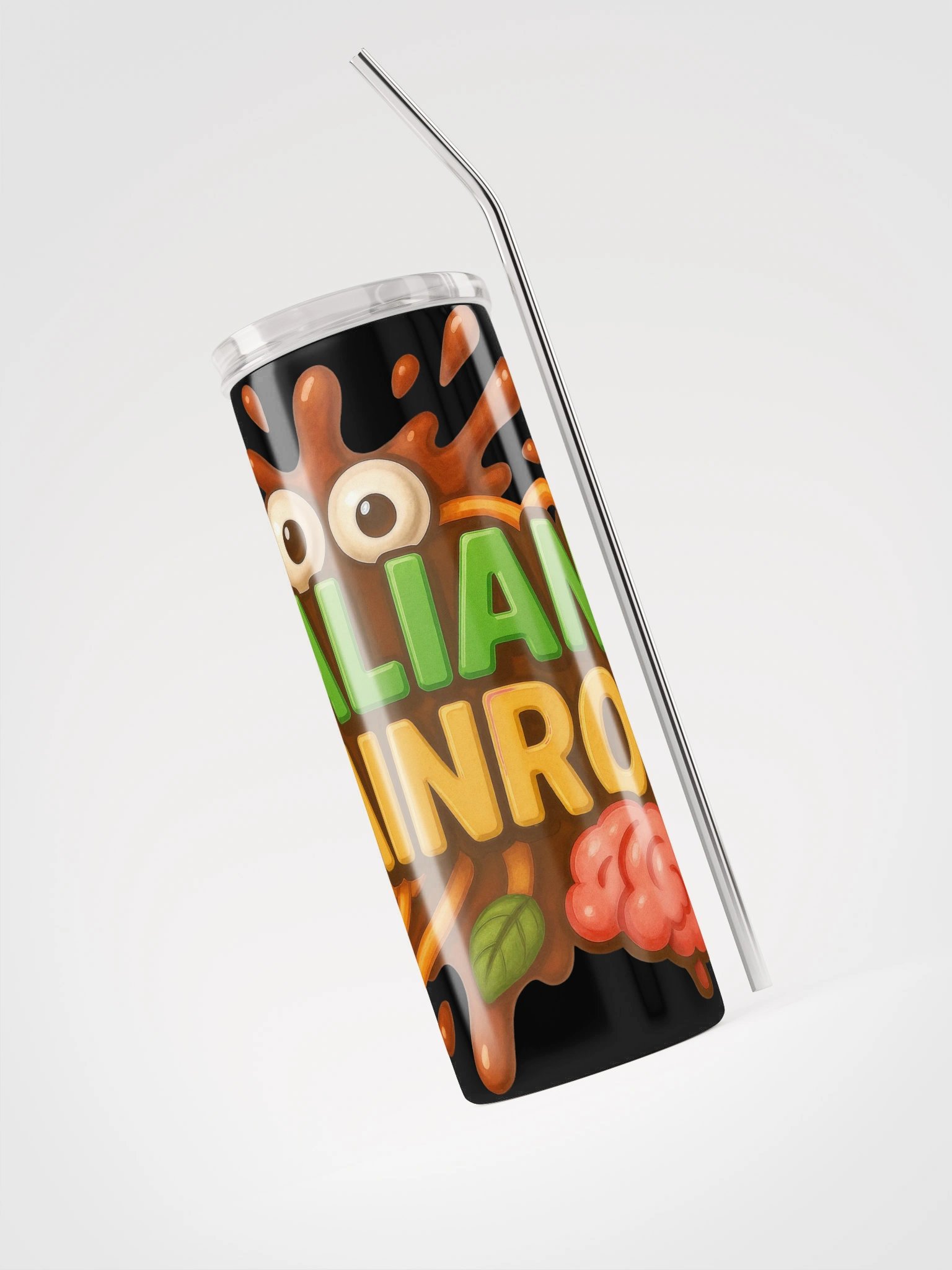 Italian Brainrot Logo Stainless Steel Tumbler product image (3)
