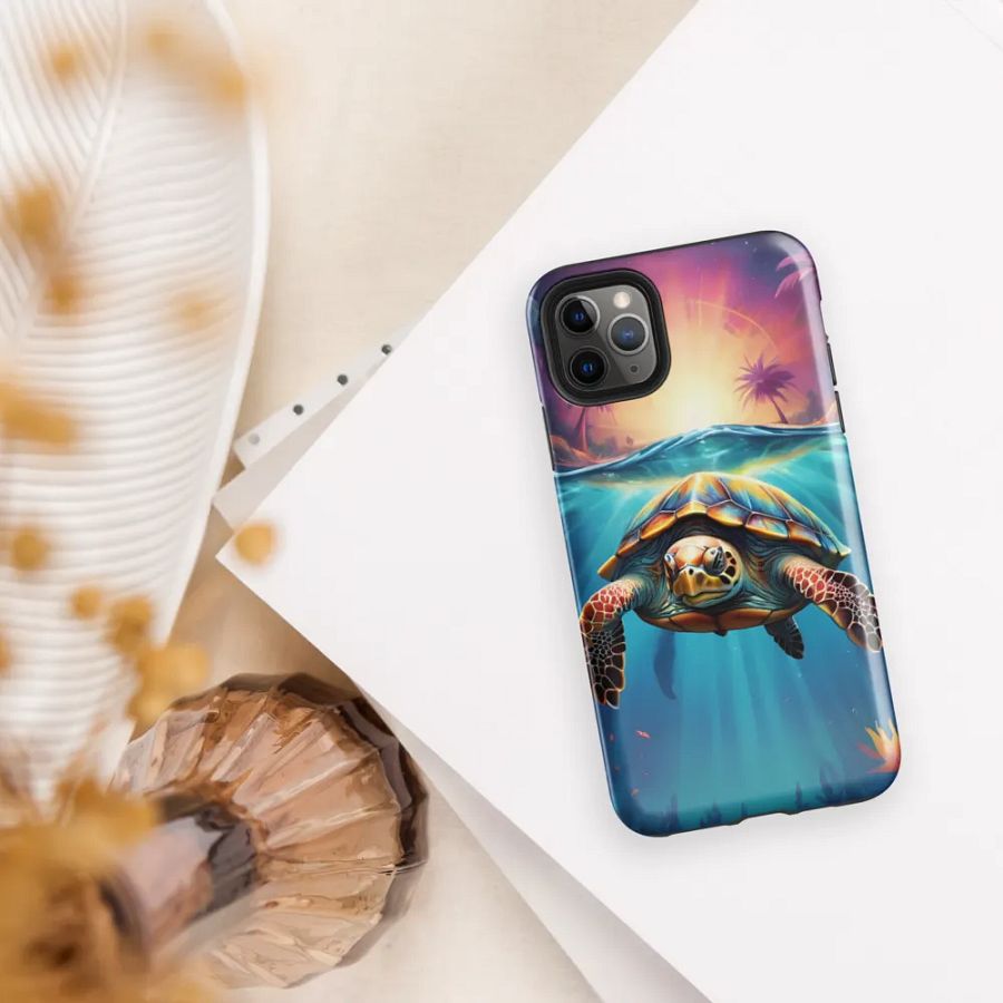 Tropical Turtle Adventure iPhone Case product image (37)