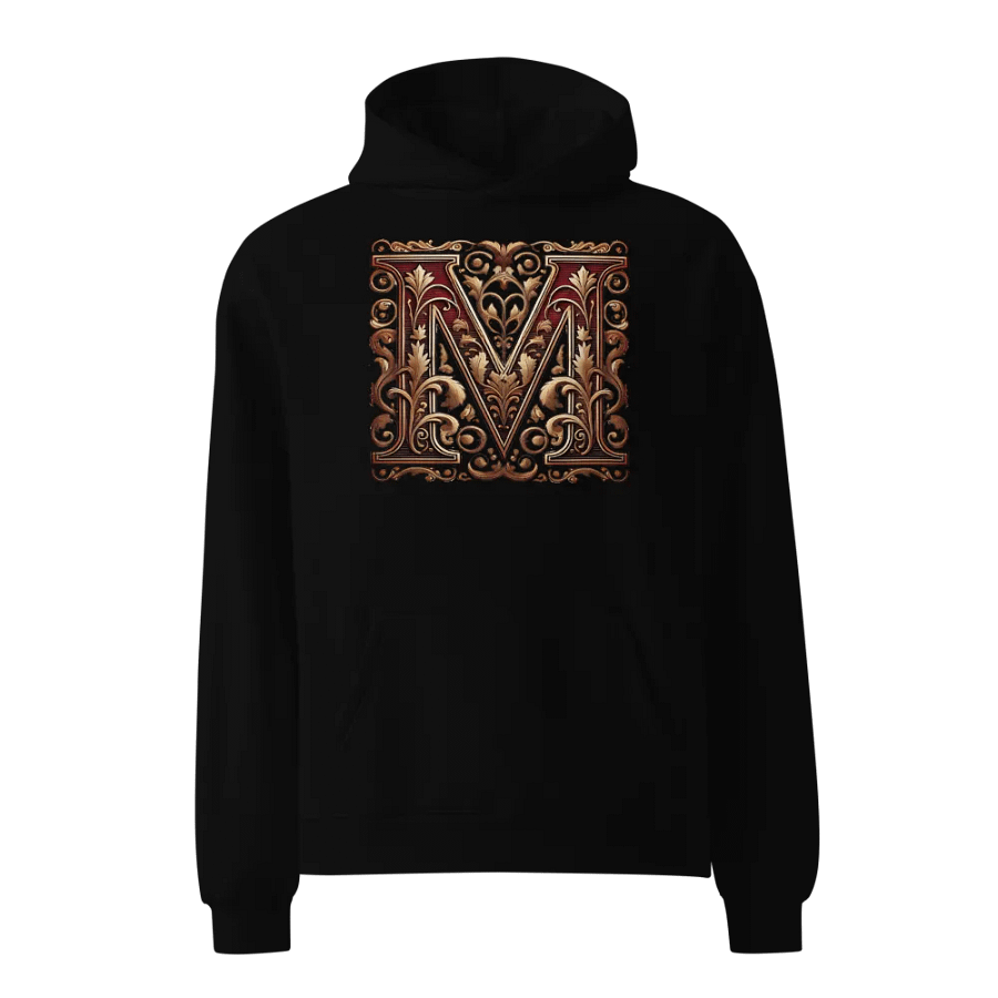 Vintage Ornate Letter M Premium Hoodie product image (1)