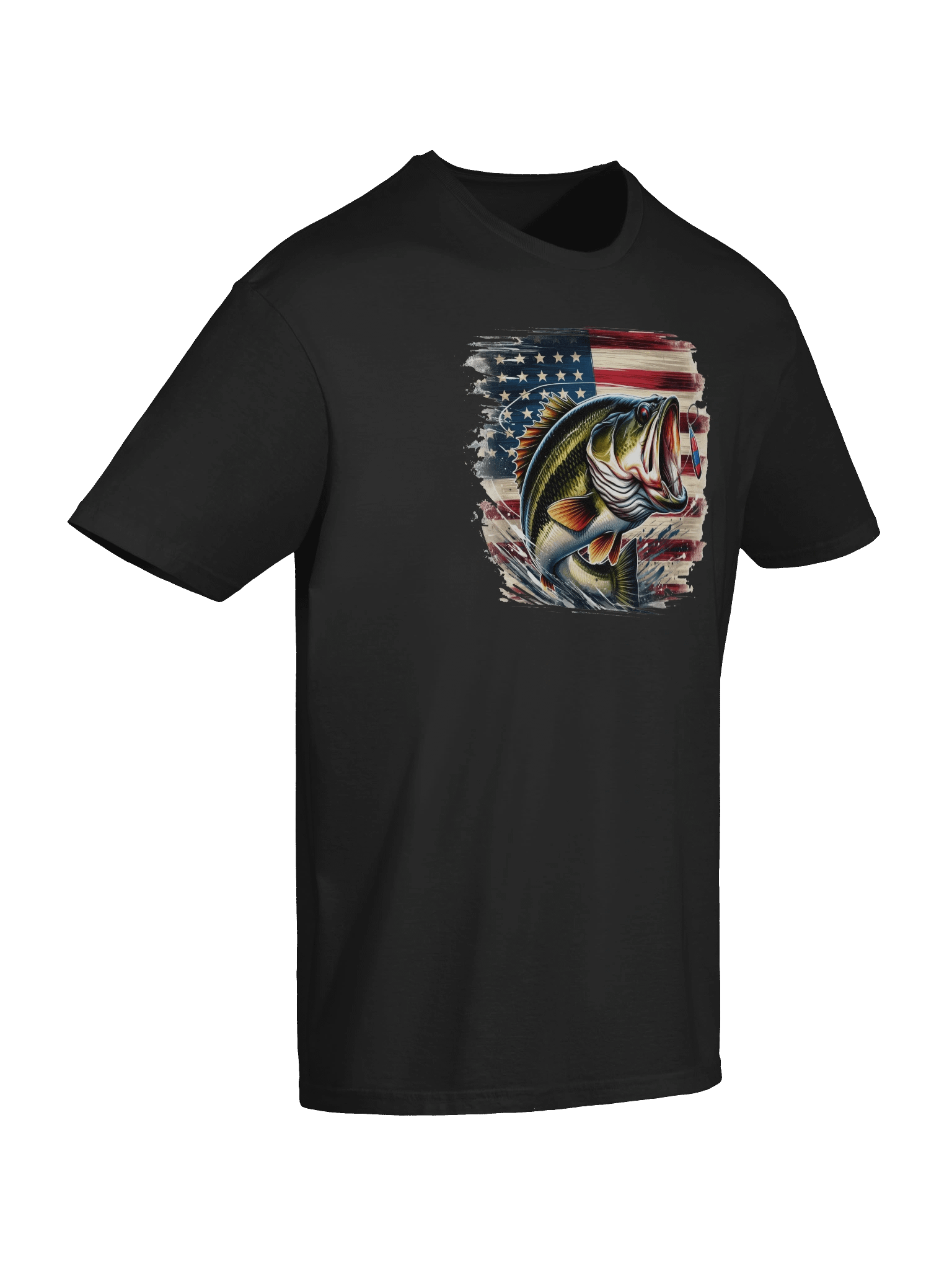 Patriotic Bass Fishing Tee product image (3)