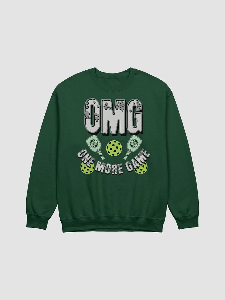 OMG One More Game Pickleball Block Crewneck Sweatshirt product image (5)