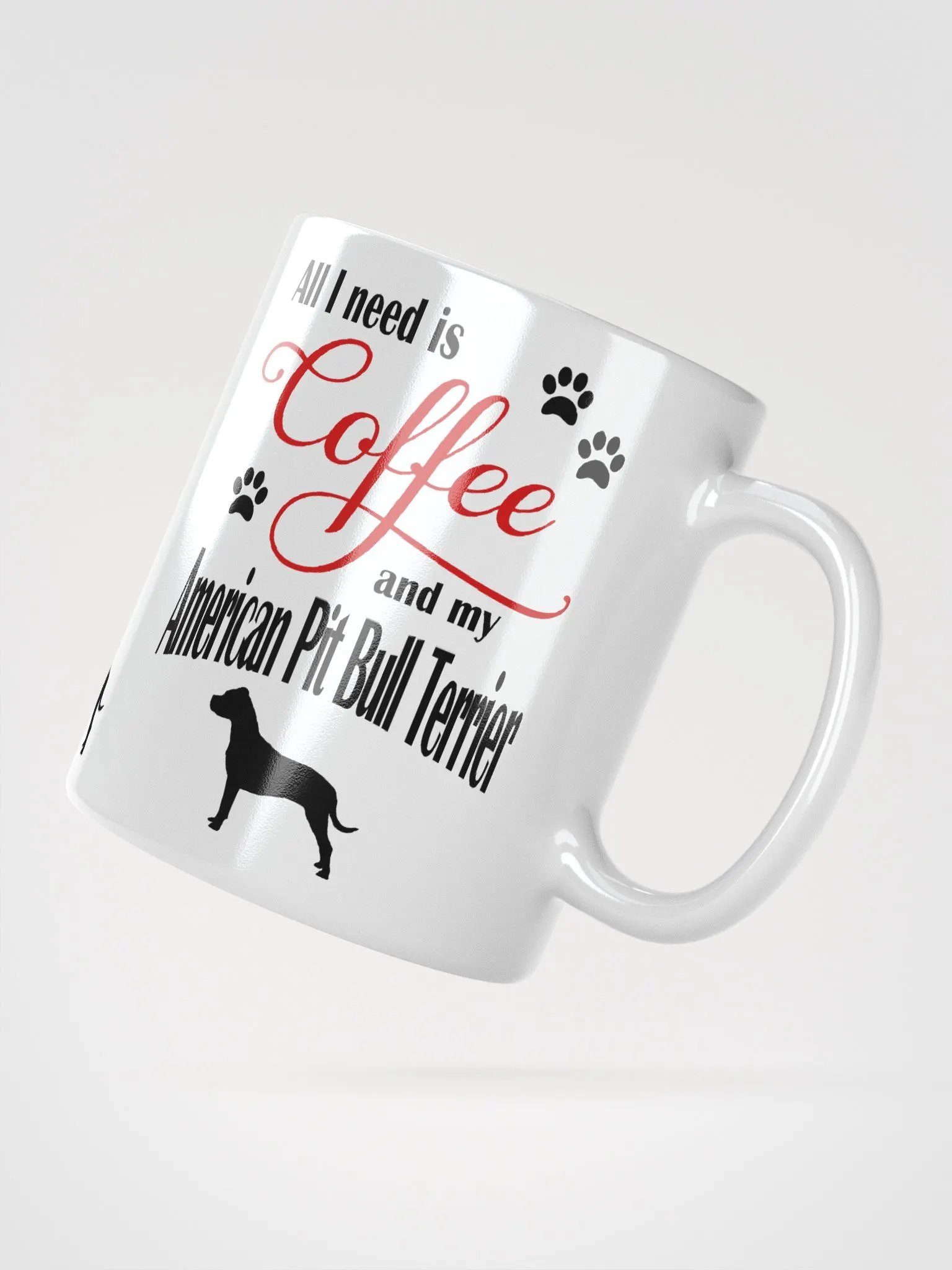 Coffee and my American Pit Bull Terrier Mug product image (3)