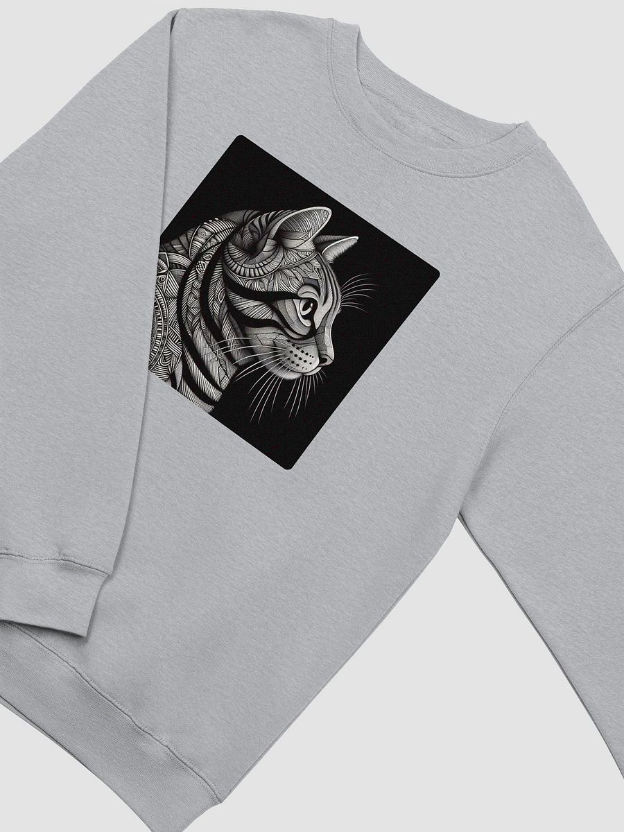 Geometric Cat Illustration Crewneck Sweatshirt product image (10)