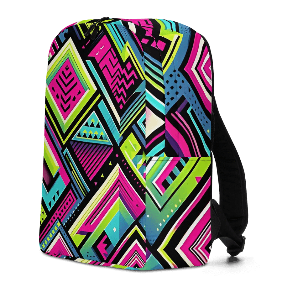 Neon Pop Art Minimalistic Backpack product image (8)
