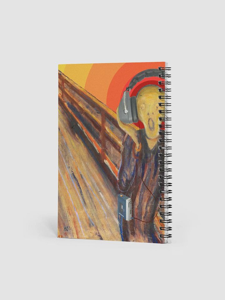 The Fan`s Scream by Frank Fonik, Techno EDM Spiral Notebook product image (2)