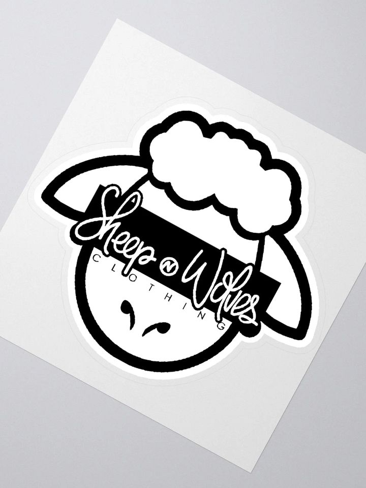 SHEEP N WOLVES LOGO STICKER (WHITE) product image (2)