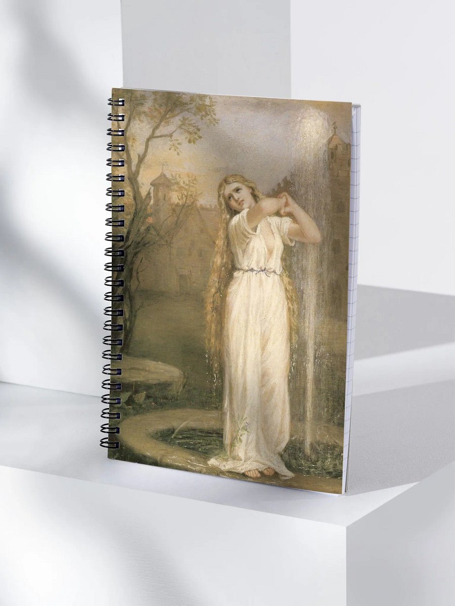 ''Undine'' by John William Waterhouse Spiral Notebook product image (4)