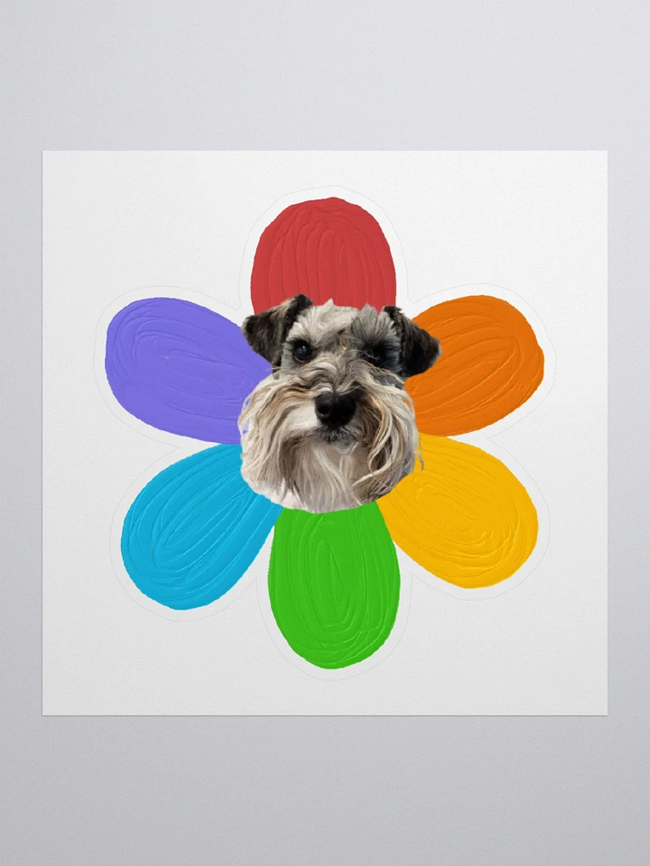 Quack Rainbow Flower Sticker product image (1)