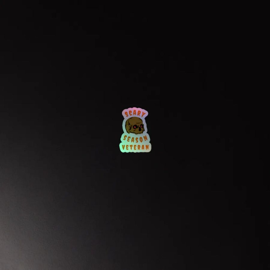 Scary Season Veteran holographic stickers product image (4)