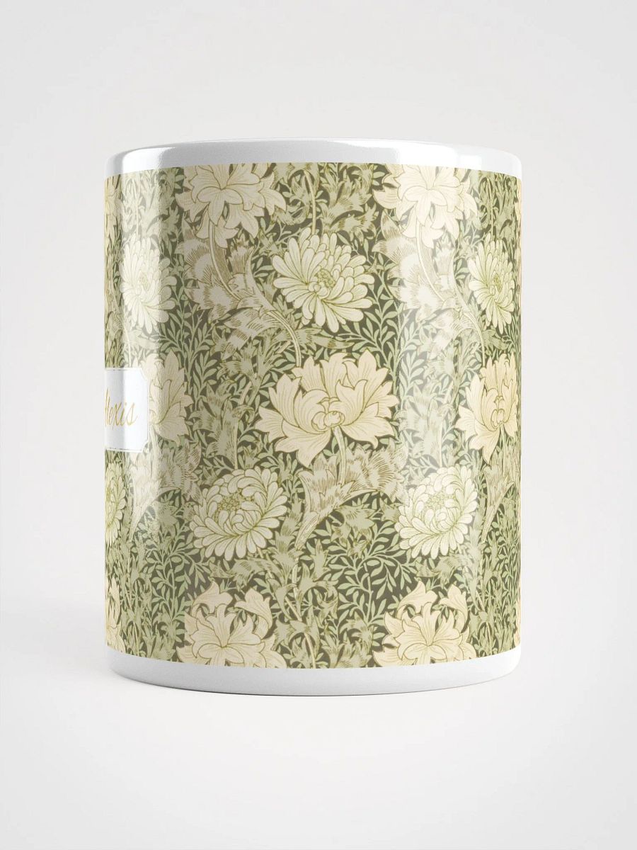 Personalized Chrysanthemum Pattern White Glossy Mug product image (5)