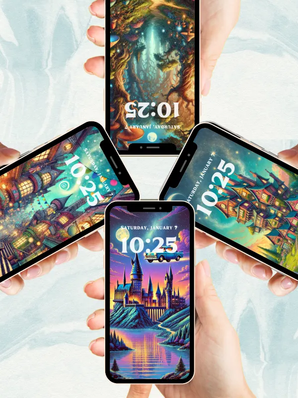 Harry Potter Fantasy Illustration Phone Wallpaper I 4K Quality Bundle product image (4)