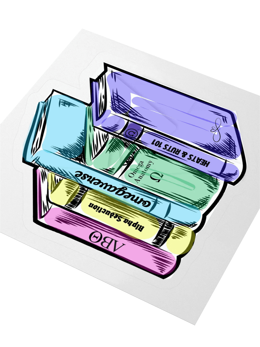 Omegaverse Books Sticker product image (6)