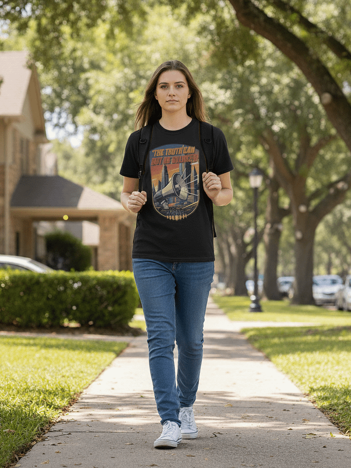 "The Truth Can Not Be Silenced" T-Shirt | Vintage Propaganda Style Tee | Bella Canvas 3001 | Statement Shirt product image (1)