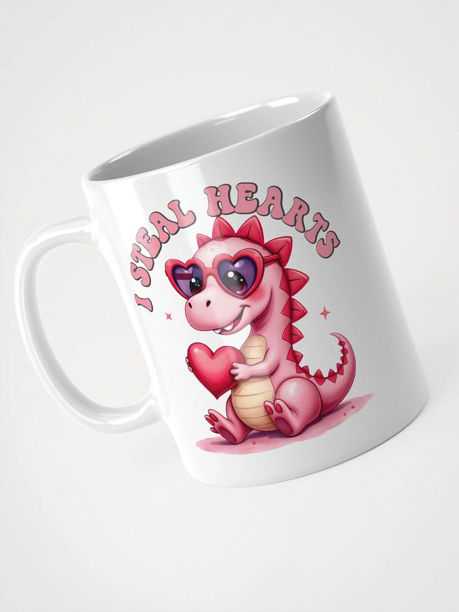 Dino Love White Glossy Mug product image (3)