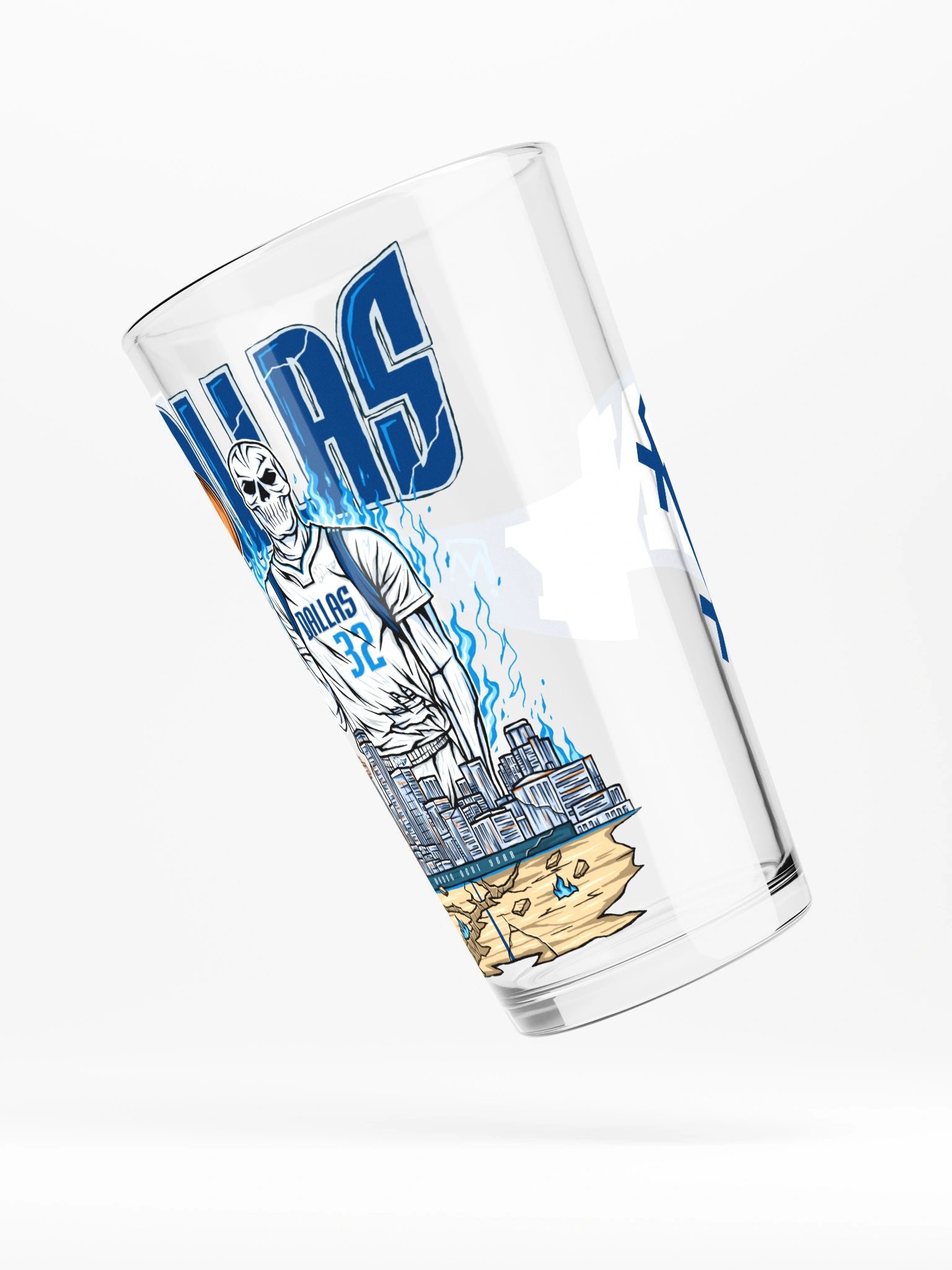 Dallas, Welcome to Basketball Pint Glass product image (5)