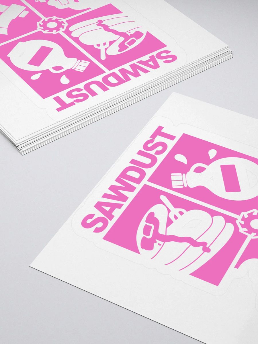 4 Square (pink) Sticker product image (11)