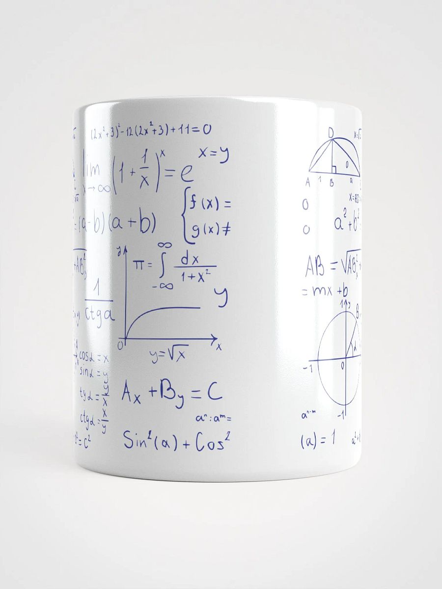 Algebraic Equation Shiny white Mug product image (13)