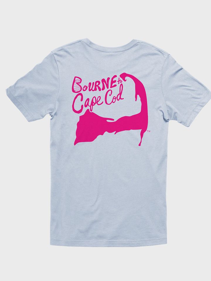 Men's | BOURNE to Cape Cod™ | Supersoft T-Shirt by Bella+Canvas | Vibrant Pink Logo on Pastel Colors product image (13)