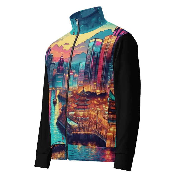 Sunset Cityscape All-Over Track Jacket | AI Design product image (1)