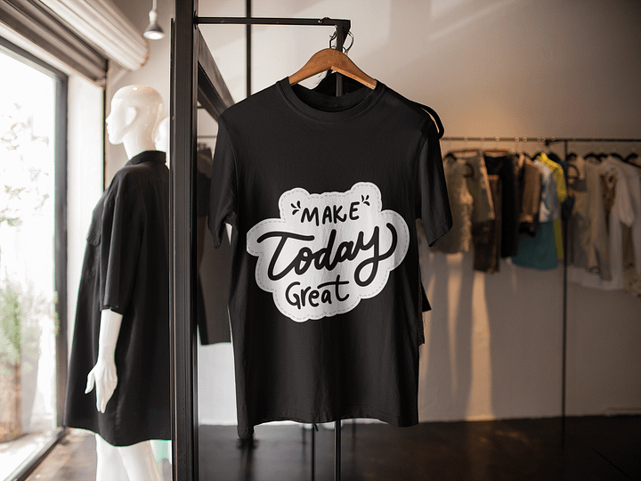 Make Today Great Black Unisex T-Shirt product image (2)