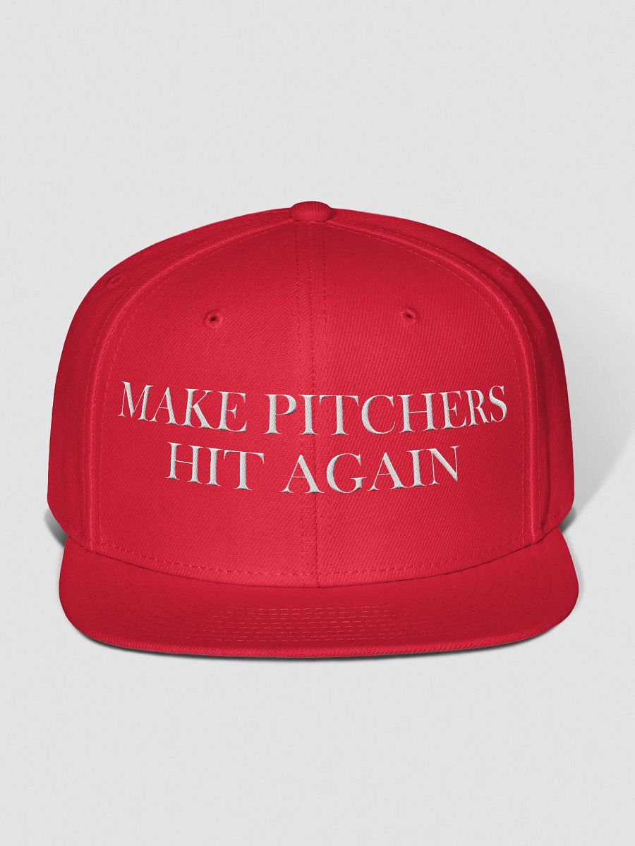 Make Pitchers Hit Again Snapback product image (1)