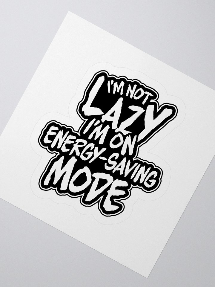 Funny Gamer Sticker – Energy-Saving Mode Engaged product image (4)
