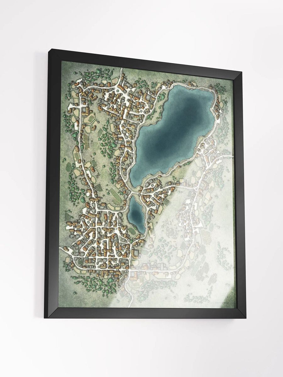 Riverdeep City Framed Poster 16'' x 20'' product image (3)