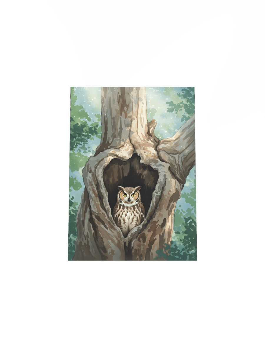 The Tree's Wise Guardian: Great Horned Owl Poster product image (35)