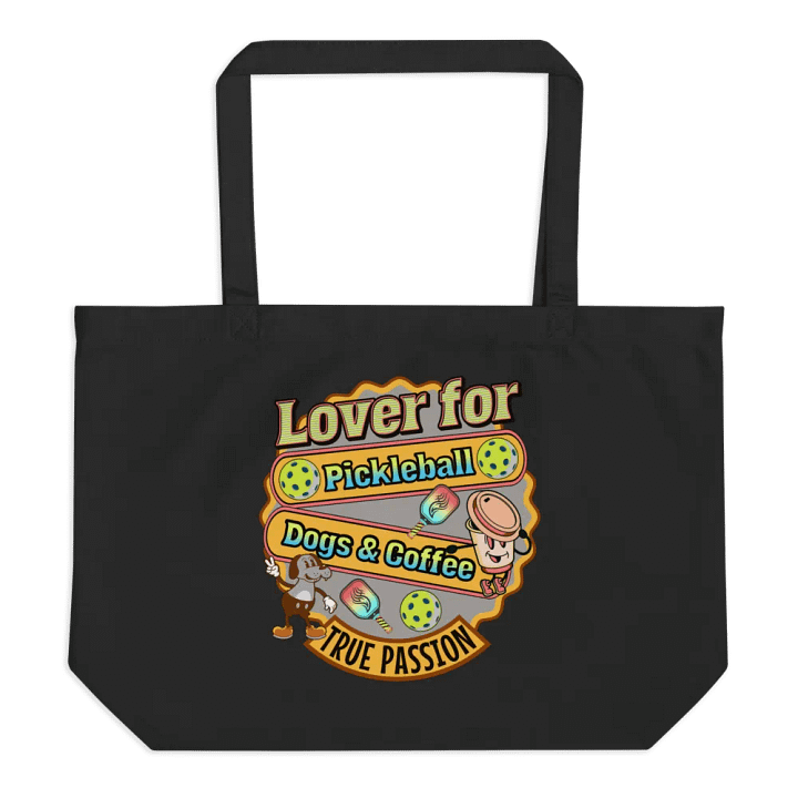 Lover For Pickleball Dogs And Coffee Passionate Tote product image (1)