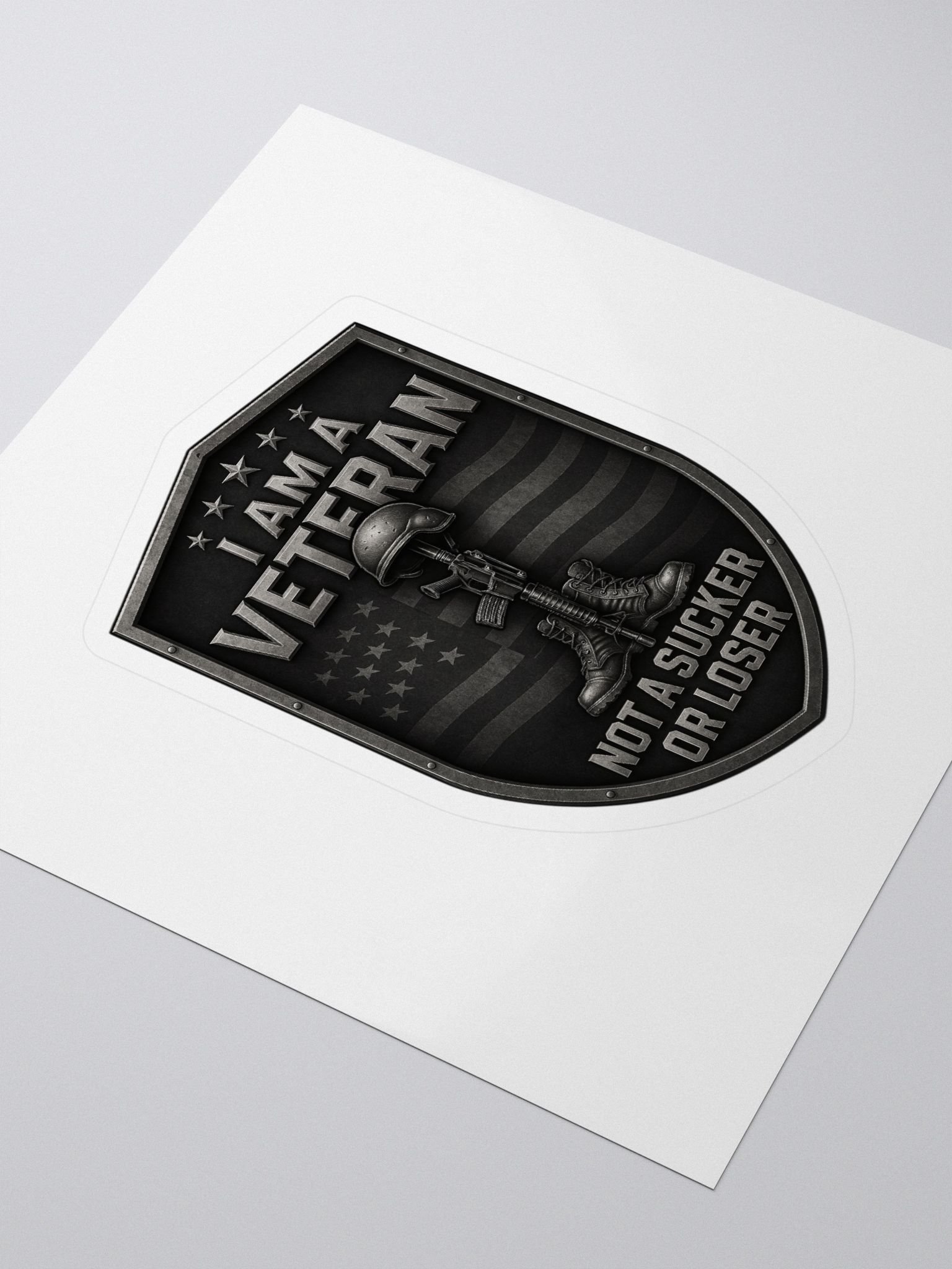 Veteran Pride Emblem Sticker product image (3)