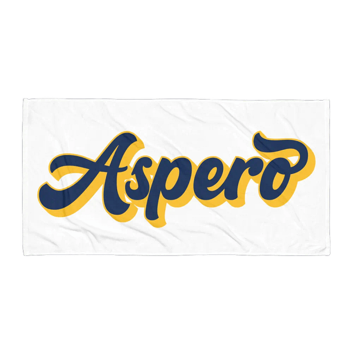 Vibrant Cursive Sublimated Towel by AsperoBogota product image (1)