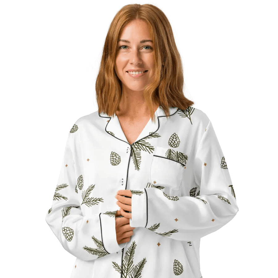 Pine Cones Paradise Women's Pajama Top product image (3)