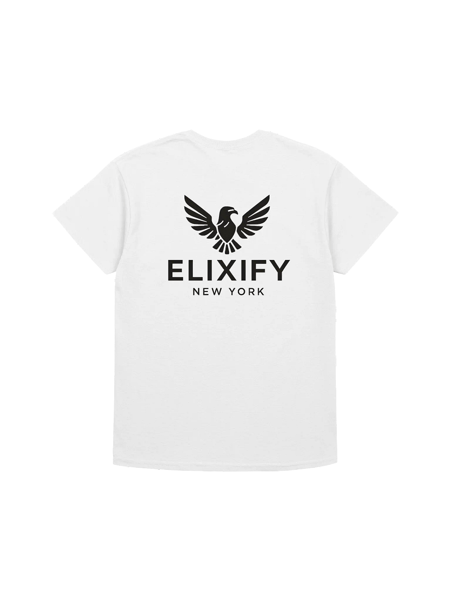 Premium Unisex WHITE Heavy Cotton Tee - Personalized Text & Logo Design product image (5)